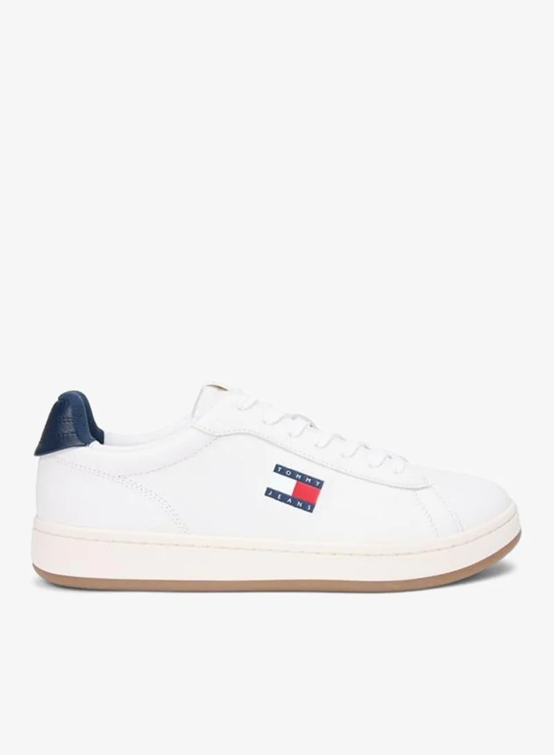 Archive Court Leather Embossed Trainers